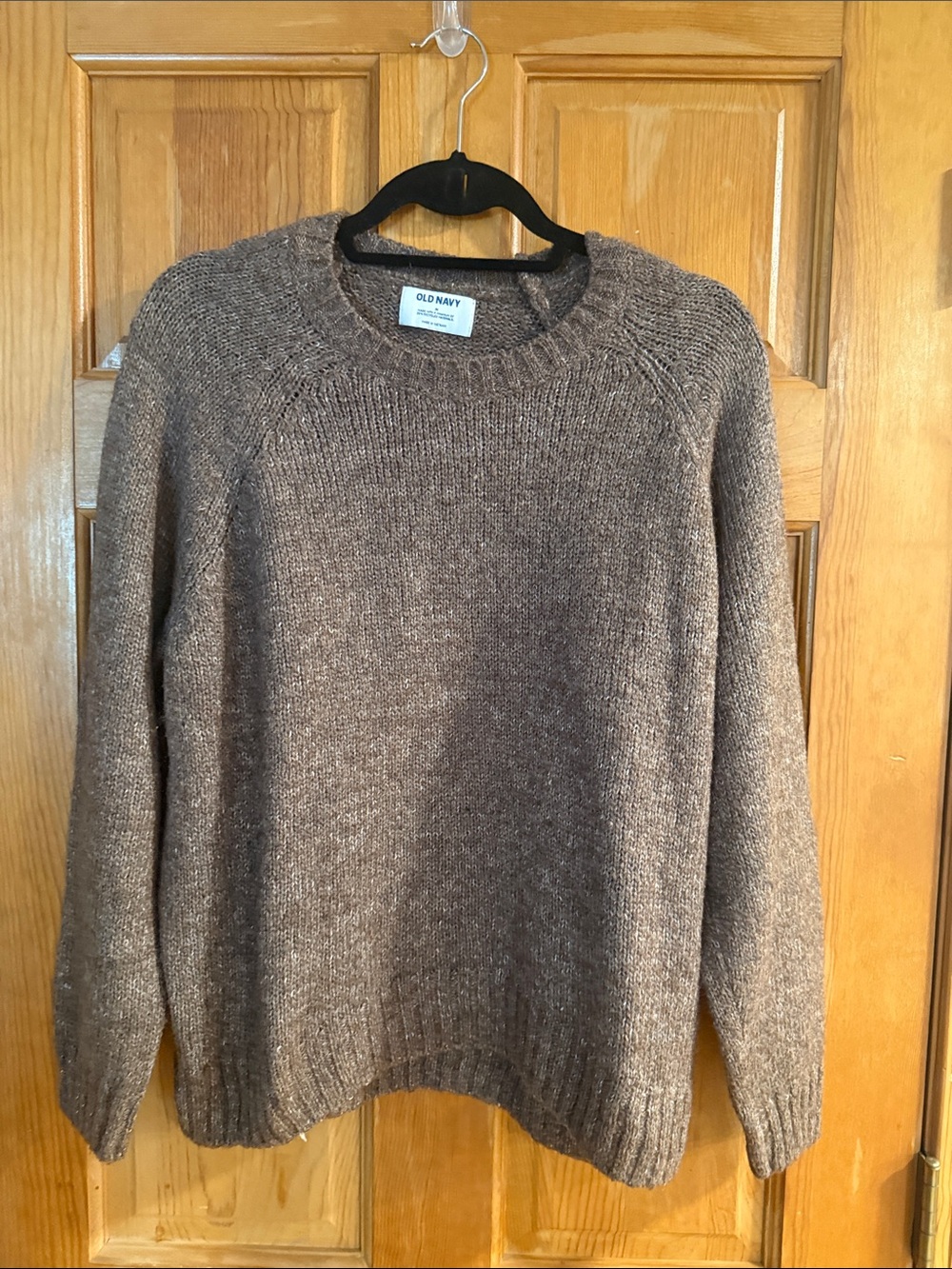 Old navy brown crew neck sweater size medium.